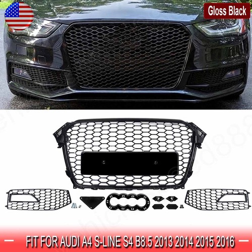 Rs4 look gloss black front - rs4,