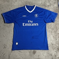 Vintage Chelsea FC Football Shirt Mens XXL 2XL Umbro 2003/2004/2005 Home Blue