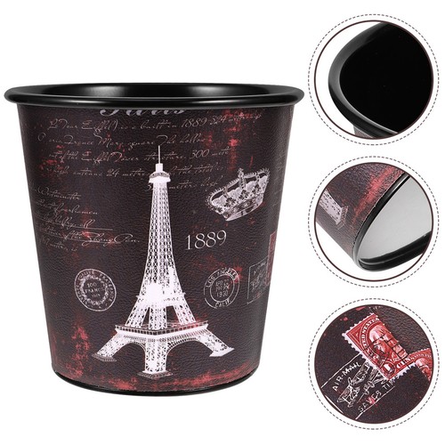 Desk bin with - lid, worktop