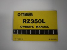 Yamaha RZ350L YPVS (USA) Owner's Manual 1983
