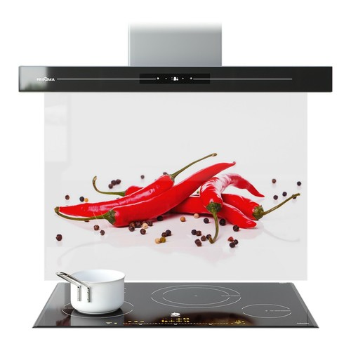 Kitchen glass splashback - kitchen,