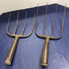 Pitch Fork Heads 4 Tine LOT of