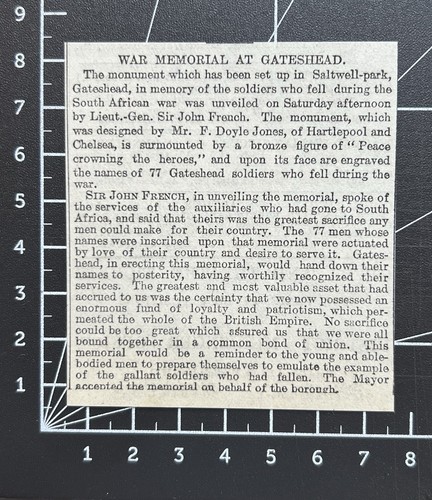 War memorial gateshead - memorial,
