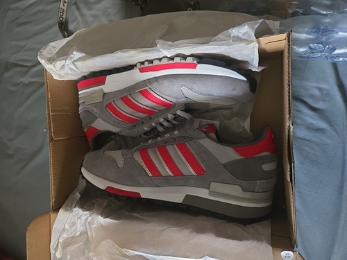 Adidas 600 grey red 10 - adidas,