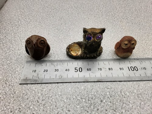 Vintage owl ornaments - ornaments,
