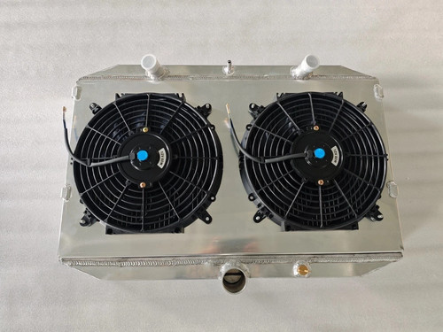Radiator shroud 2 fans - radiator, +