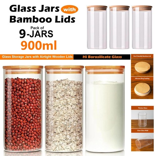 Large 900ml glass storage - large,