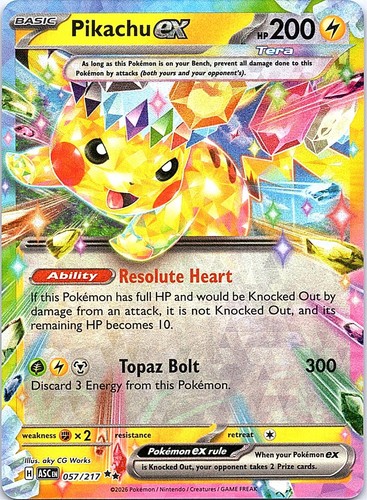 Pikachu 057 217 double rare - pikachu, 057/217