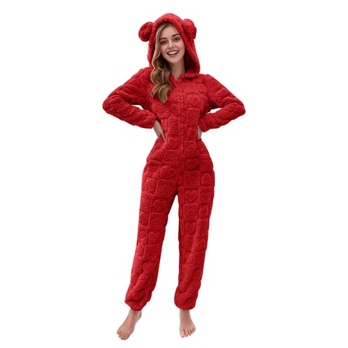 Lady teddy bear hooded - teddy,