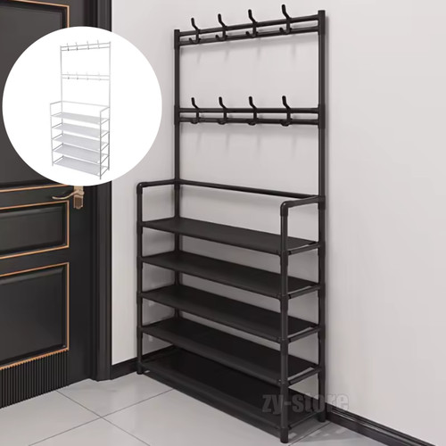 Tiers hooks shoe rack - 5,