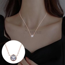 Cubic Zirconia Round Pendant