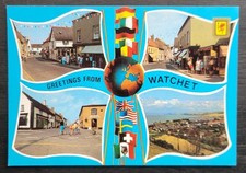 Vintage Postcard Unused Four views of Watchet Somerset England