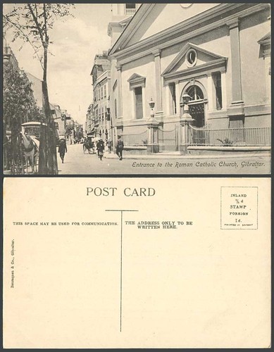 Gibraltar old postcard - gibraltar,