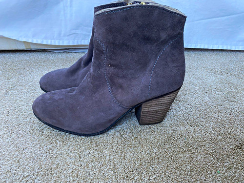Boden grey suede ankle - grey, boots