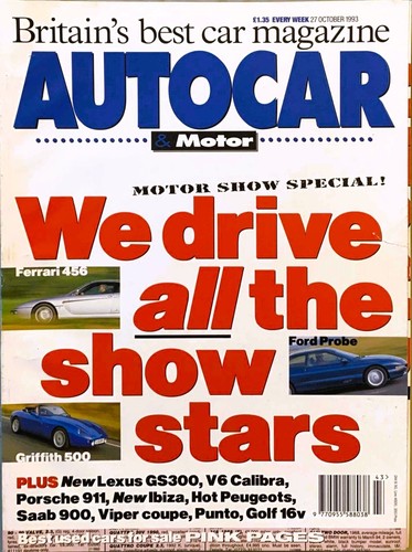 Autocar magazine oct - autocar, 27-oct-93