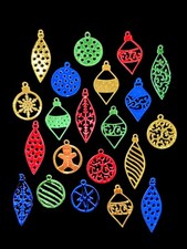Die Cut Christmas Baubles