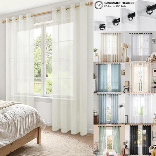 Pair voile eyelet - voile,