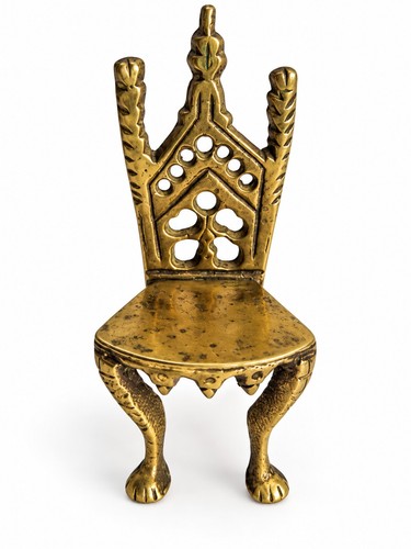 Vintage brass miniature gothic - vintage,
