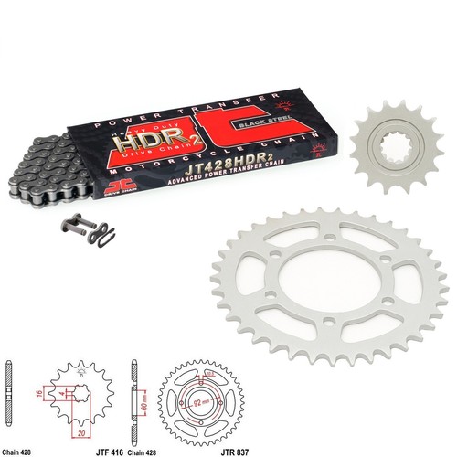Rd125 chain and - rd125, sprocket