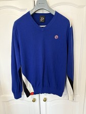 IJP Design Ian Poulter Retro Look Merino Blend Sweater Mens XL