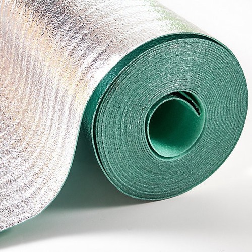 15m 3mm silver foil - silver, underlay