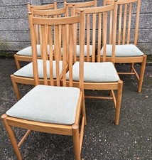 SUPERB MODERN SET OF 6 ERCOL PENN DINING CHAIRS VERY CLEAN CONDITION,