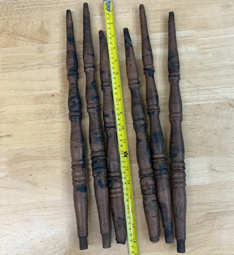 Vintage wooden spindles - vintage,