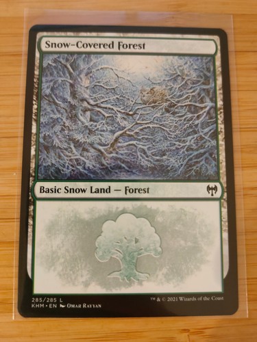 Mtg snow covered forest 285 - mtg,