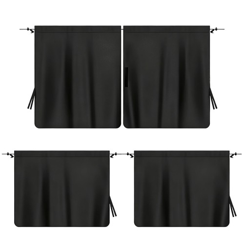 4pcs car window privacy - 4pcs,