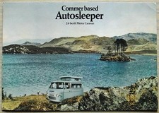 COMMER BASED AUTOSLEEPER 2/6 BERTH MOTOR CARAVAN Sales Brochure 1973