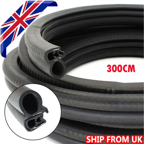 Black rubber channel - black, car
