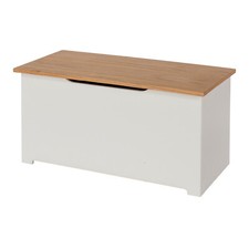 White Storage Blanket Box