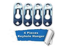 4 Pcs Metal Keyhole Hanger Fasteners for Picture Frames Cabinet 44mm x 16mm