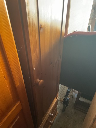 Small pine wardrobe - , with