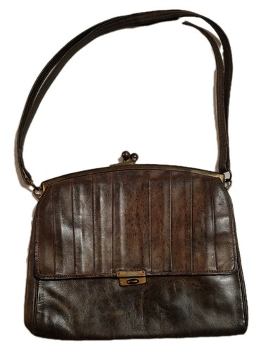 Vintage 1950s brown leather - ​vintage,