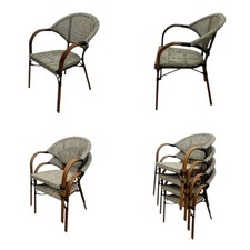 Rattan garden armchairs - rattan,