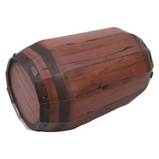 2 Pcs Simulation Wooden Barrel