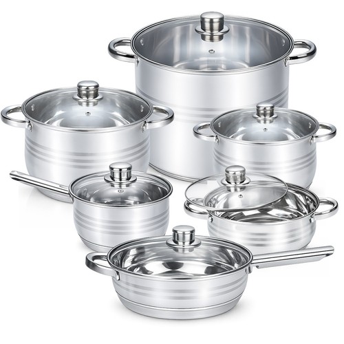 Pcs stainless steel - 12-pcs,