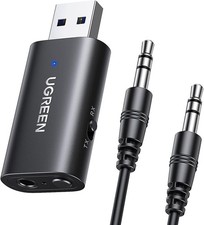 UGREEN Bluetooth 5.1 Transmitter Receiver 2-in-1 Bluetooth Aux Adapter Car