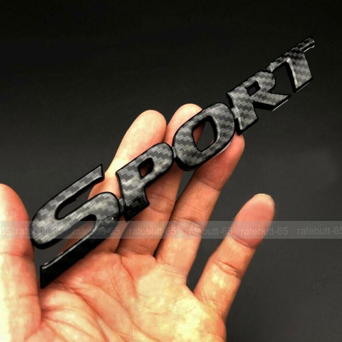 Carbon fibre sport badge - 3d,