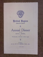 1947 BRITISH LEGION WEYMOUTH