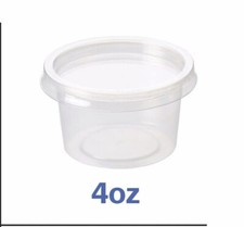 Clear Plastic Chutney Cups