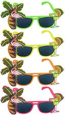Hawaiian Flamingo Glasses