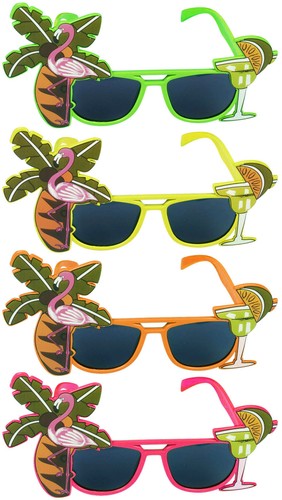 Hawaiian flamingo glasses - flamingo,