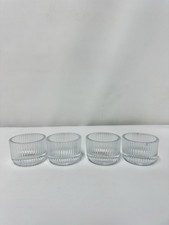 IKEA FINSMAK Ribbed Clear Glass Tealight Holders – Set of Elegant Candle Cups