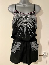Redherring Black Playsuit Size