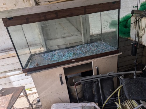 Fish tank 200l was used - tank,