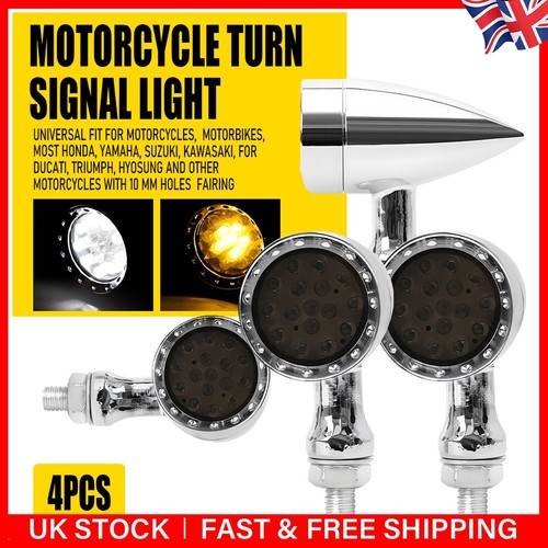Motorcycle led chrome turn - motorcycle,