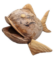 Coconut Fish Carving - each