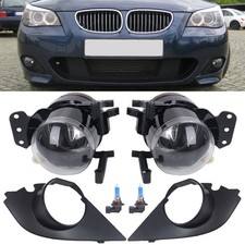 For BMW E60 E61 2003-2009 M Sport Bumper Fog Light Lamp Grille Cover Bezel Trim